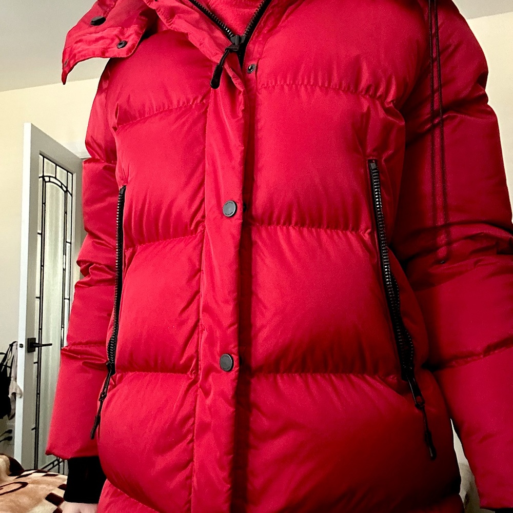 Soia and kyo downs and parkas red winter jacket